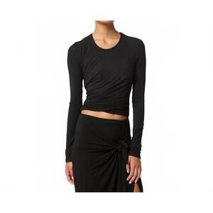 NEW THE LINE BY K tera longsleeve top in black